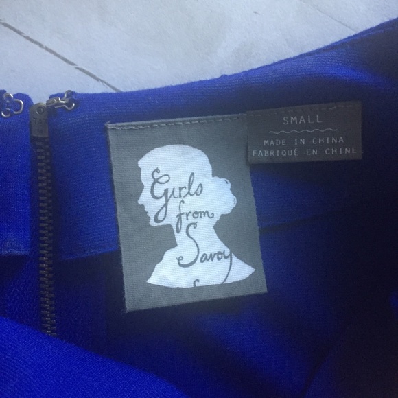 Girls from Savoy Ponte Dress Blue - Picture 8 of 8